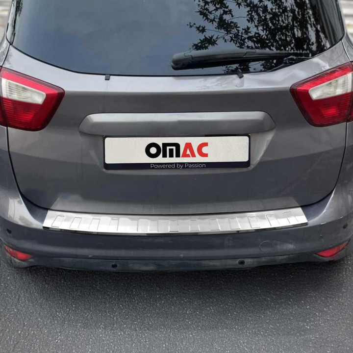 2013-2017 Ford C-Max Rear Bumper Guard Stainless Steel Glossy