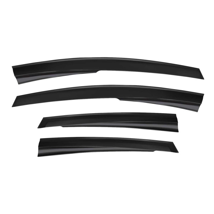 2011-2019 Ford Fiesta Hatchback Window Visor Vent Rain Deflector 4-Piece Smoke