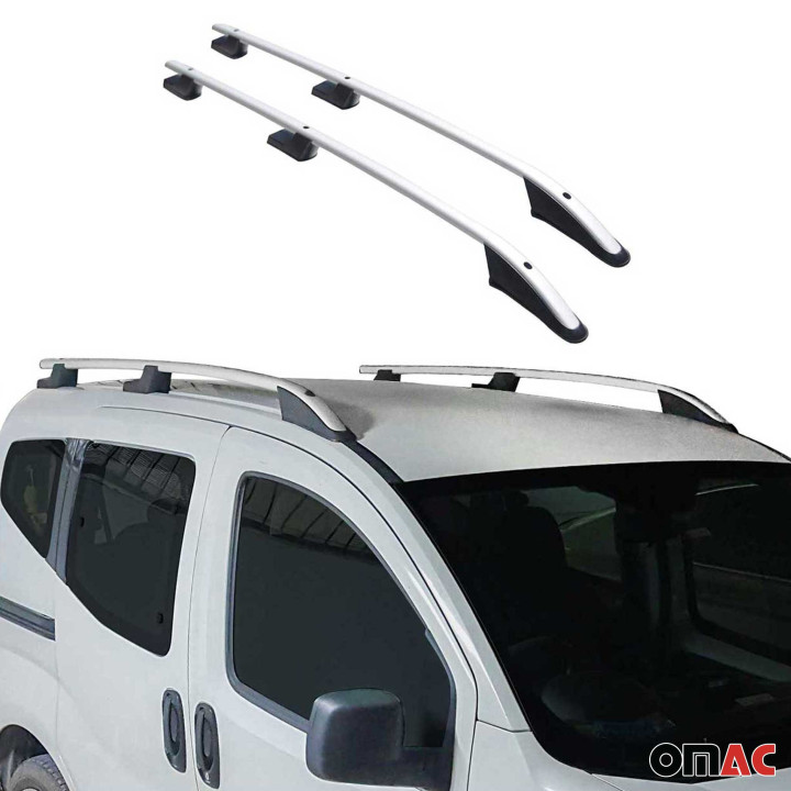 2015-2026 Ford Transit L1 SWB Roof Rack Rails Side Rails Silver