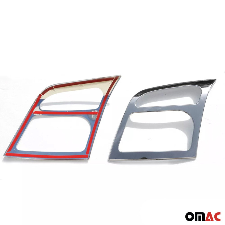 2010-2013 Ford Transit Connect Fog Light Headlight Lamp Cover Chrome 2-Piece