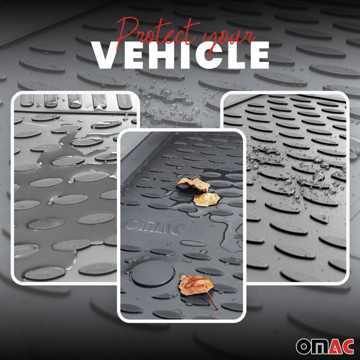 2012-2018 Dodge Ram Quad Cab Floor Mats Liners Full Set All-Weather Gray