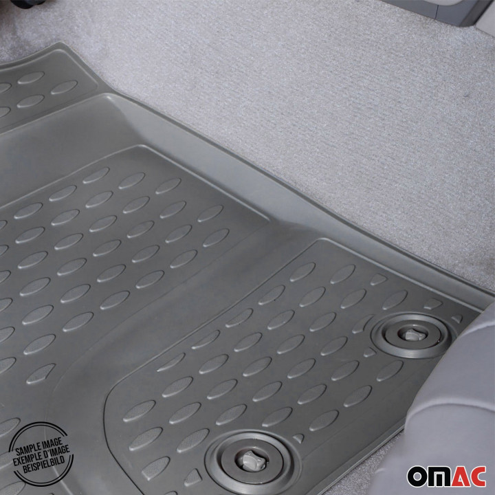 2012-2018 Dodge Ram Quad Cab Floor Mats Liners Full Set All-Weather Gray