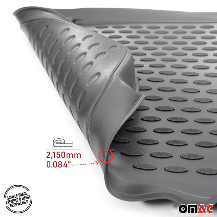 2012-2018 Dodge Ram Quad Cab Floor Mats Liners Full Set All-Weather Gray