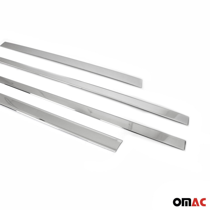 2017-2022 Kia Sportage Side Door Molding Trim Skirt Garnish Stainless Steel Silver 4-Piece