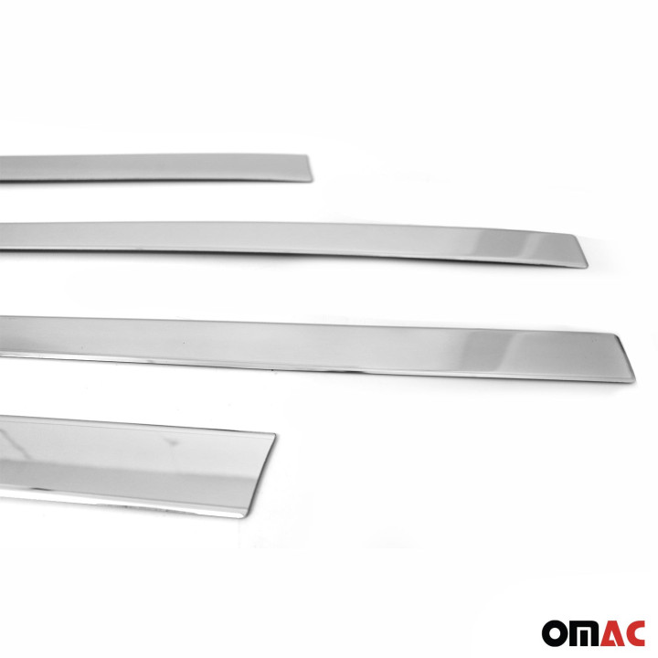 2017-2022 Kia Sportage Side Door Molding Trim Skirt Garnish Stainless Steel Silver 4-Piece