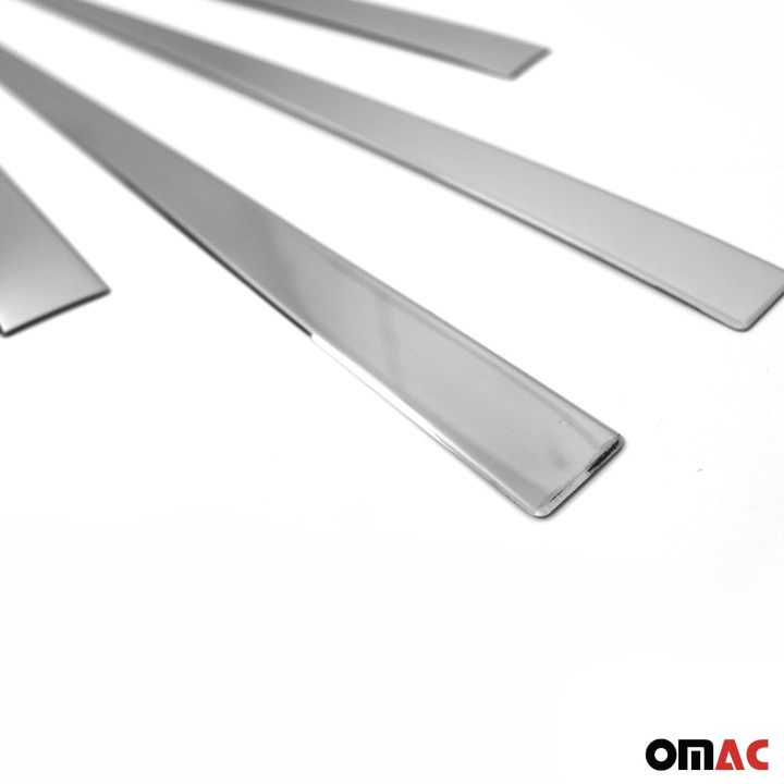 2017-2022 Kia Sportage Side Door Molding Trim Skirt Garnish Stainless Steel Silver 4-Piece