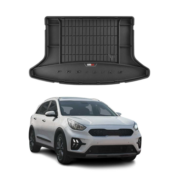 2017-2022 Kia Niro 1.gen Hybrid Premium Cargo Liner Trunk Mat All-Weather Heavy Duty without subwoofer